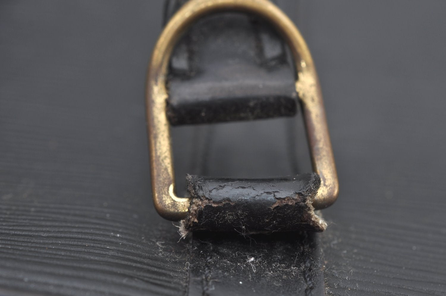 Authentic Louis Vuitton Epi Porte Documents Voyage Briefcase M59162 Black 3471J