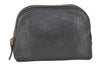 Authentic GUCCI Vintage Guccissima GG Leather Pouch Purse 141810 Black 3471K