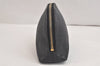 Authentic GUCCI Vintage Guccissima GG Leather Pouch Purse 141810 Black 3471K