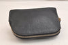 Authentic GUCCI Vintage Guccissima GG Leather Pouch Purse 141810 Black 3471K