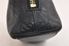 Authentic GUCCI Vintage Guccissima GG Leather Pouch Purse 141810 Black 3471K