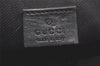 Authentic GUCCI Vintage Guccissima GG Leather Pouch Purse 141810 Black 3471K