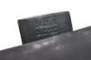 Authentic GUCCI Vintage Guccissima GG Leather Pouch Purse 141810 Black 3471K