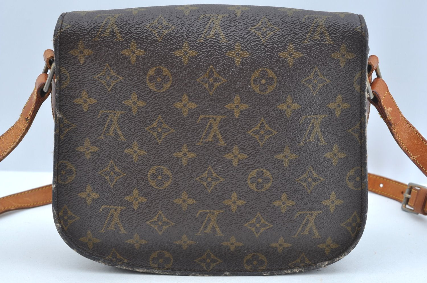 Auth Louis Vuitton Monogram Saint Cloud GM Shoulder Cross Bag Old Model LV 3472I