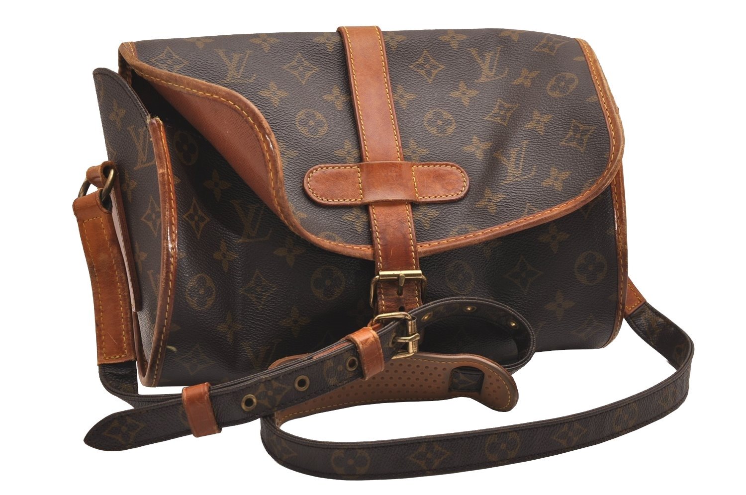 Authentic Louis Vuitton Monogram Marne Shoulder Cross Body Bag M51369 LV 3472J