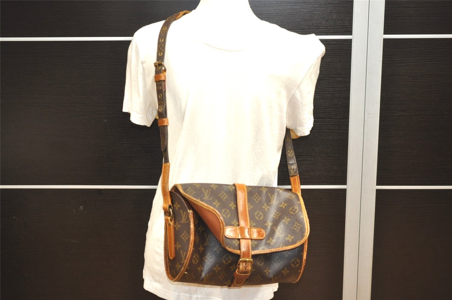 Authentic Louis Vuitton Monogram Marne Shoulder Cross Body Bag M51369 LV 3472J