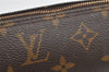 Authentic Louis Vuitton Monogram Trousse Ronde Pen Case Pouch M47630 Junk 3472K