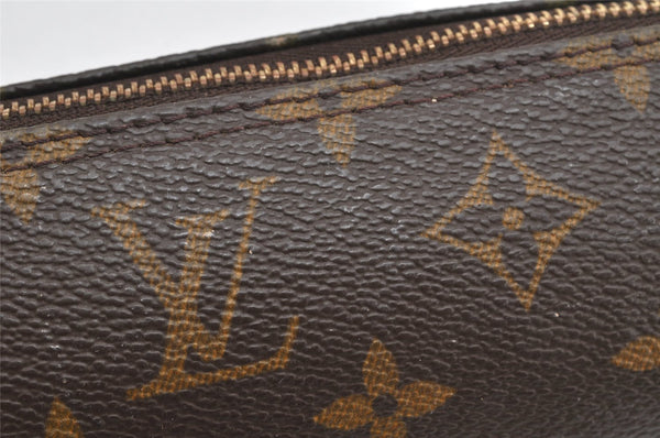 Authentic Louis Vuitton Monogram Trousse Ronde Pen Case Pouch M47630 Junk 3472K