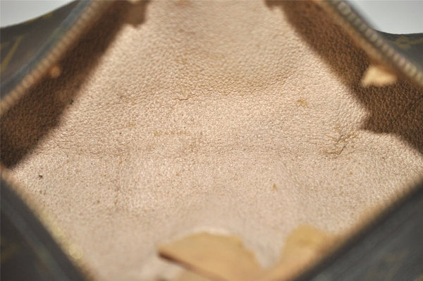 Authentic Louis Vuitton Monogram Trousse Ronde Pen Case Pouch M47630 Junk 3472K