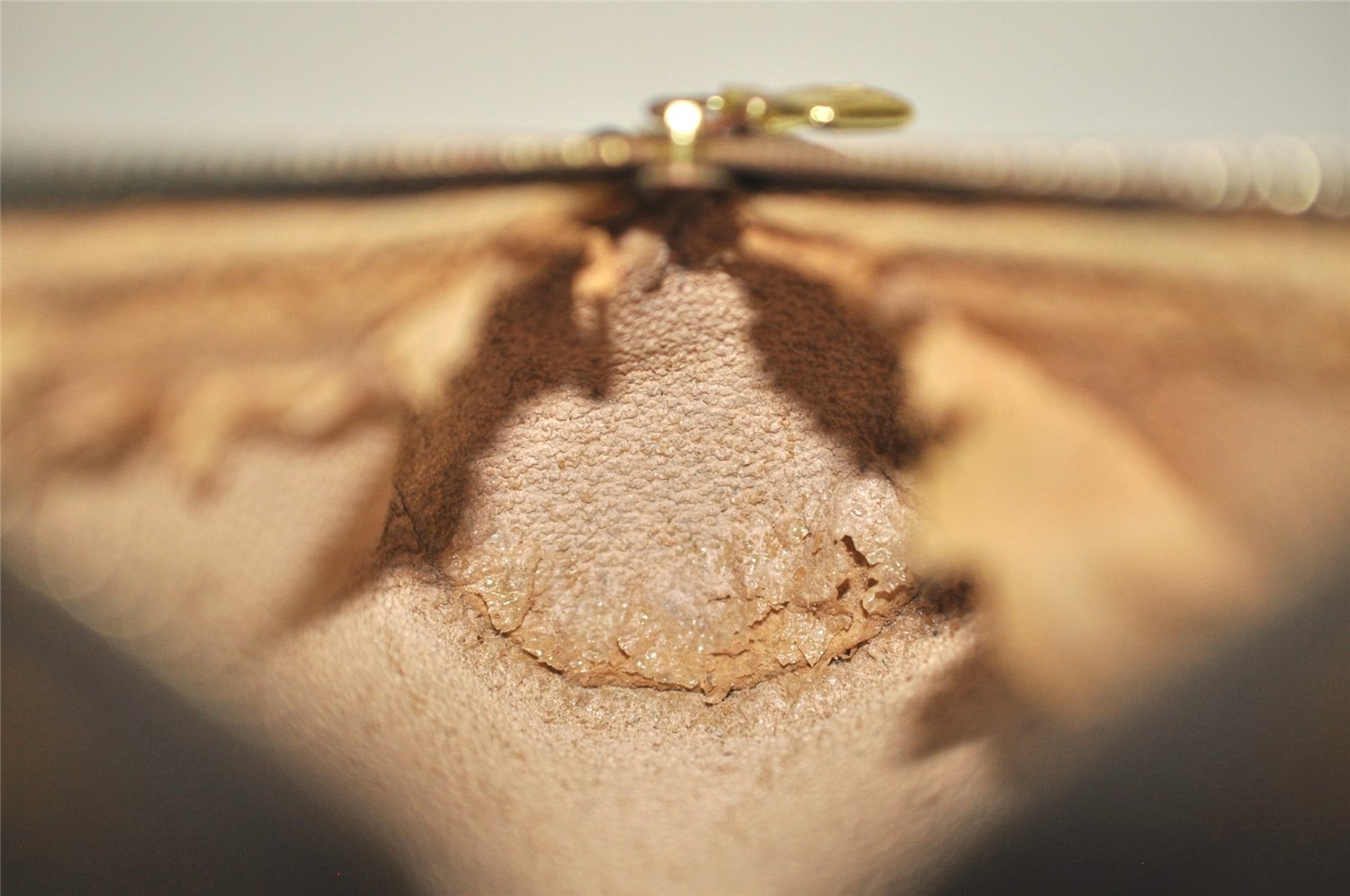 Authentic Louis Vuitton Monogram Trousse Ronde Pen Case Pouch M47630 Junk 3472K