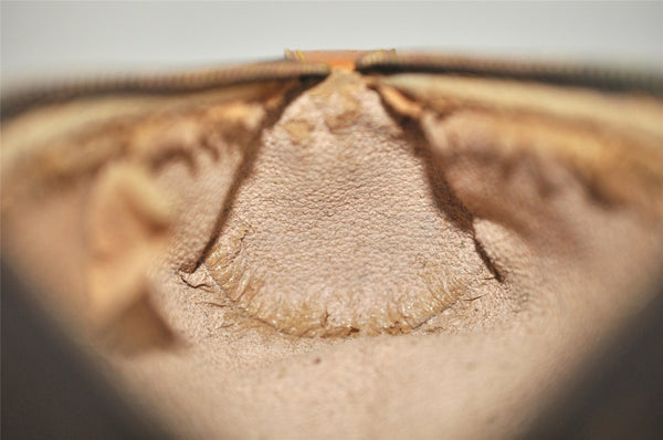 Authentic Louis Vuitton Monogram Trousse Ronde Pen Case Pouch M47630 Junk 3472K