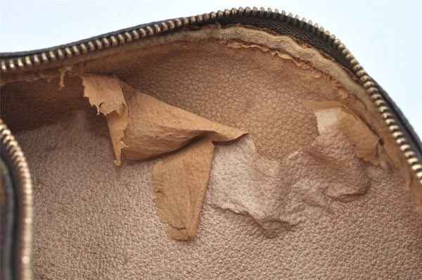 Authentic Louis Vuitton Monogram Trousse Ronde Pen Case Pouch M47630 Junk 3472K