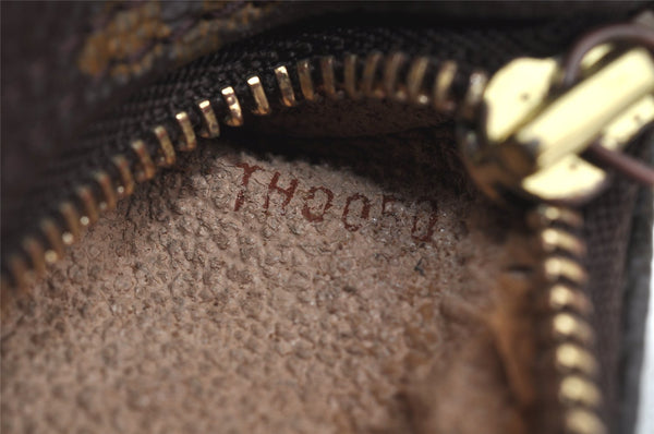 Authentic Louis Vuitton Monogram Trousse Ronde Pen Case Pouch M47630 Junk 3472K