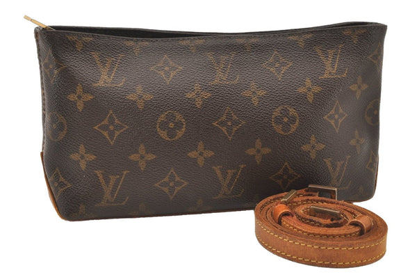 Authentic Louis Vuitton Monogram Trotteur Shoulder Cross Bag M51240 Junk 3473J