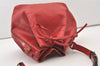 Authentic Louis Vuitton Epi Petit Noe Drawstring Bag M44107 Red Junk LV 3474J