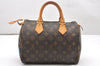 Authentic Louis Vuitton Monogram Speedy 25 Boston Hand Bag M41528 LV 3474K