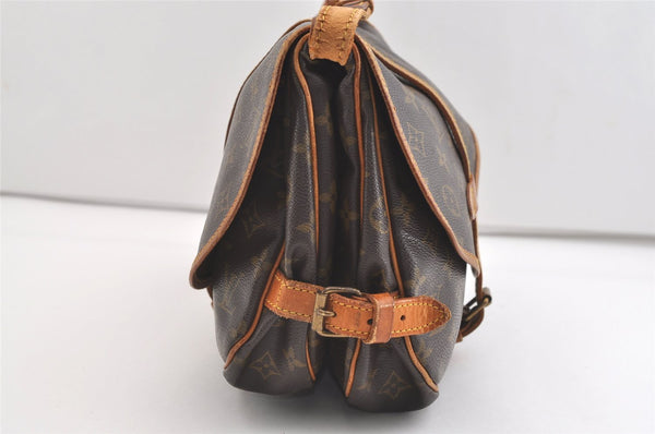 Authentic Louis Vuitton Monogram Saumur 30 Shoulder Cross Bag M42256 LV 3475J