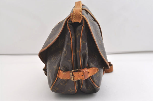 Authentic Louis Vuitton Monogram Saumur 30 Shoulder Cross Bag M42256 LV 3475J