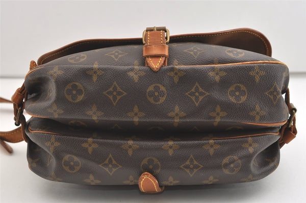 Authentic Louis Vuitton Monogram Saumur 30 Shoulder Cross Bag M42256 LV 3475J
