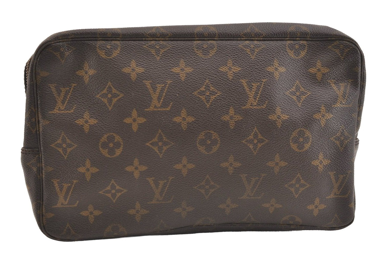 Auth Louis Vuitton Monogram Trousse Toilette 28 Clutch Bag M47522 Junk 3476J