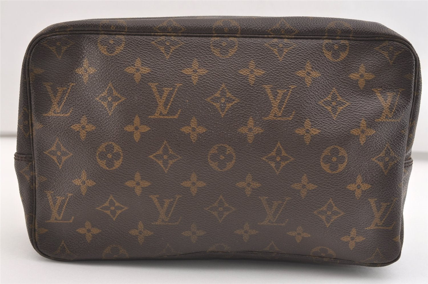 Auth Louis Vuitton Monogram Trousse Toilette 28 Clutch Bag M47522 Junk 3476J