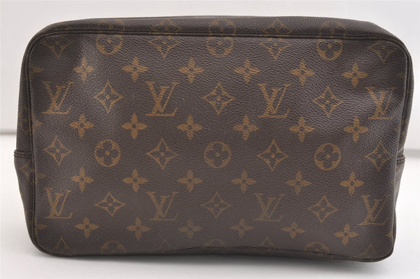 Auth Louis Vuitton Monogram Trousse Toilette 28 Clutch Bag M47522 Junk 3476J
