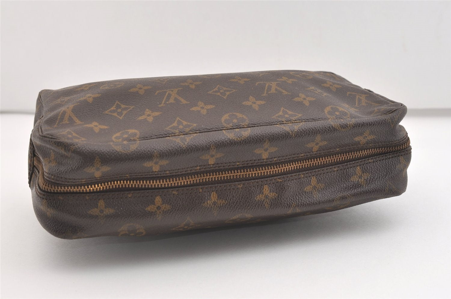 Auth Louis Vuitton Monogram Trousse Toilette 28 Clutch Bag M47522 Junk 3476J
