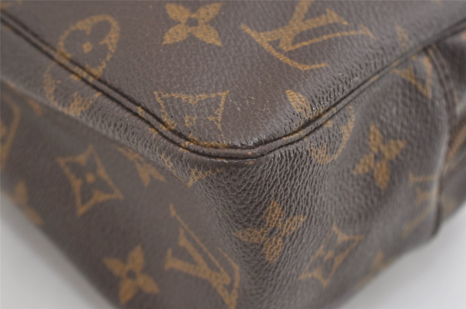 Auth Louis Vuitton Monogram Trousse Toilette 28 Clutch Bag M47522 Junk 3476J