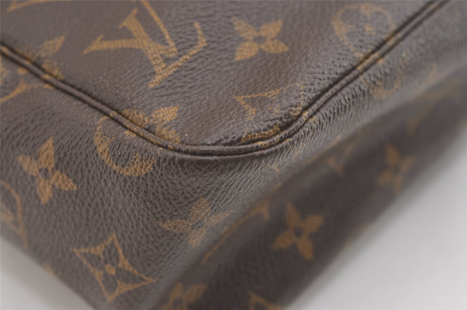 Auth Louis Vuitton Monogram Trousse Toilette 28 Clutch Bag M47522 Junk 3476J