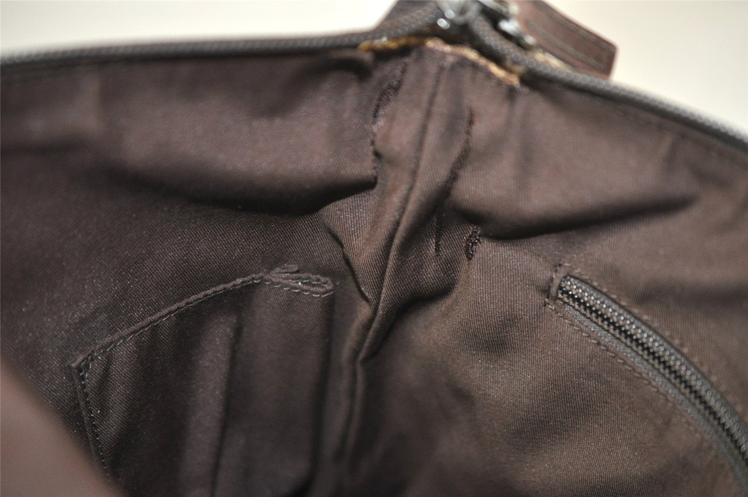 Authentic GUCCI Shoulder Cross Body Bag GG Canvas Leather 145857 Brown 3477K
