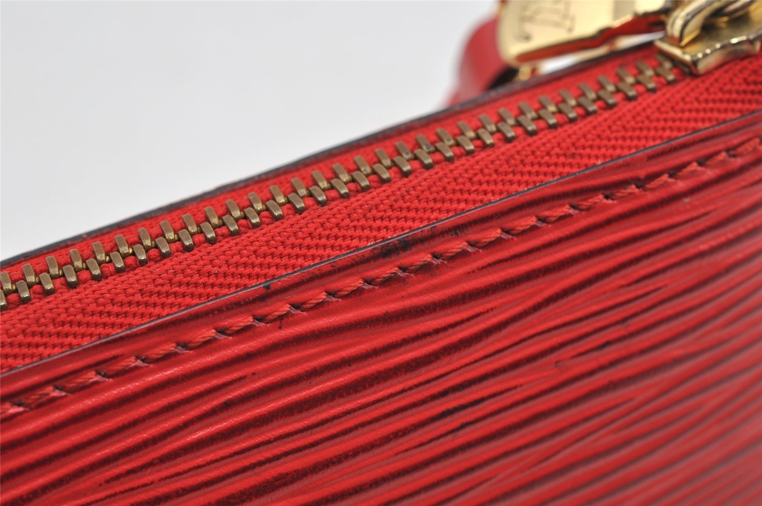 Authentic Louis Vuitton Epi Pochette Accessoires Pouch Red M52947 LV Junk 3478I