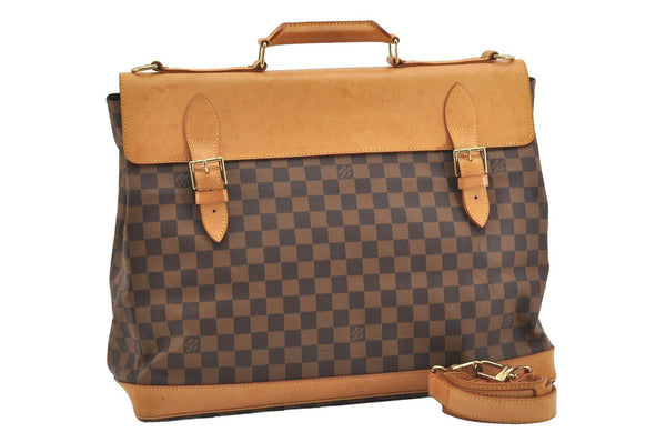 Authentic Louis Vuitton Damier Clipper 2Way Shoulder Hand Bag M99039 LV 3478J