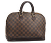 Authentic Louis Vuitton Damier Alma Hand Bag Purse N51131 LV 3479J