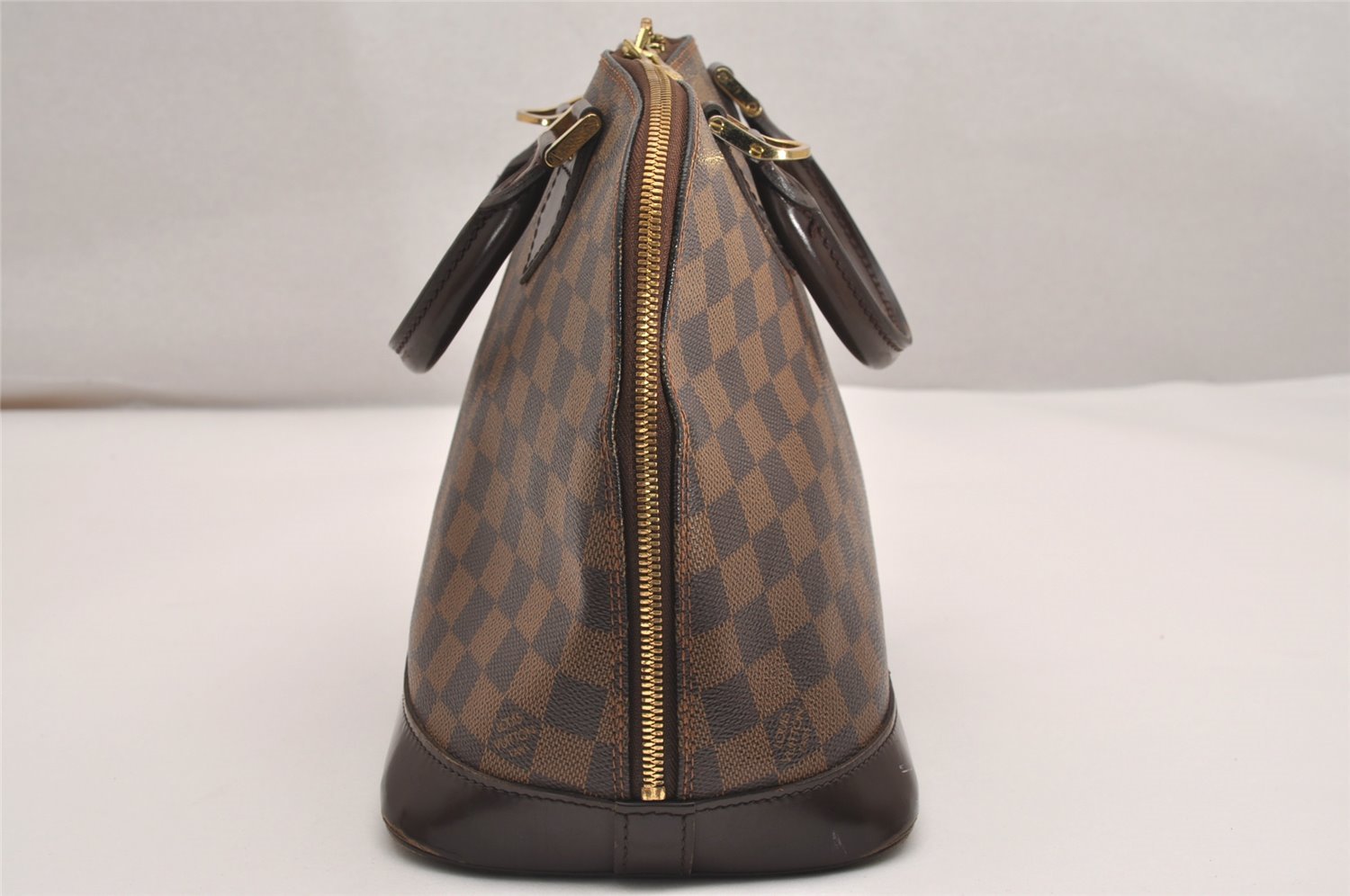 Authentic Louis Vuitton Damier Alma Hand Bag Purse N51131 LV 3479J