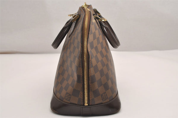 Authentic Louis Vuitton Damier Alma Hand Bag Purse N51131 LV 3479J