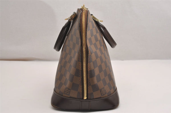 Authentic Louis Vuitton Damier Alma Hand Bag Purse N51131 LV 3479J