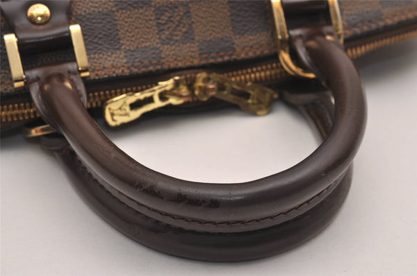 Authentic Louis Vuitton Damier Alma Hand Bag Purse N51131 LV 3479J