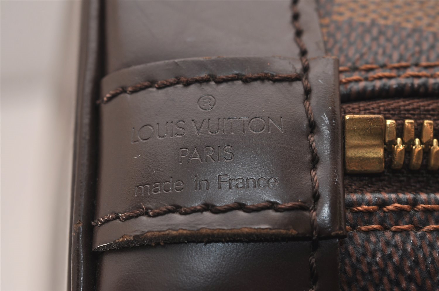 Authentic Louis Vuitton Damier Alma Hand Bag Purse N51131 LV 3479J