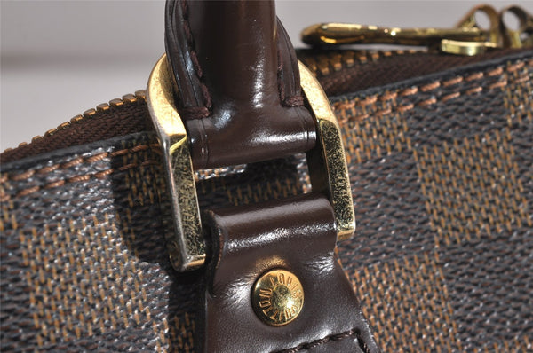 Authentic Louis Vuitton Damier Alma Hand Bag Purse N51131 LV 3479J