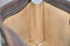 Authentic GUCCI Vintage Clutch Hand Bag Purse GG PVC Leather Brown 3479K