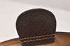 Authentic GUCCI Vintage Clutch Hand Bag Purse GG PVC Leather Brown 3479K
