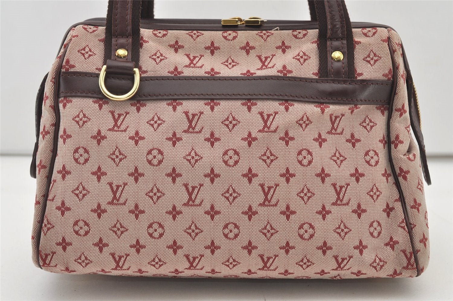 Authentic Louis Vuitton Monogram Mini Josephine PM Hand Bag Pink M92216 LV 3480J