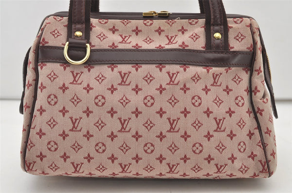 Authentic Louis Vuitton Monogram Mini Josephine PM Hand Bag Pink M92216 LV 3480J