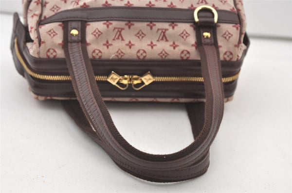 Authentic Louis Vuitton Monogram Mini Josephine PM Hand Bag Pink M92216 LV 3480J