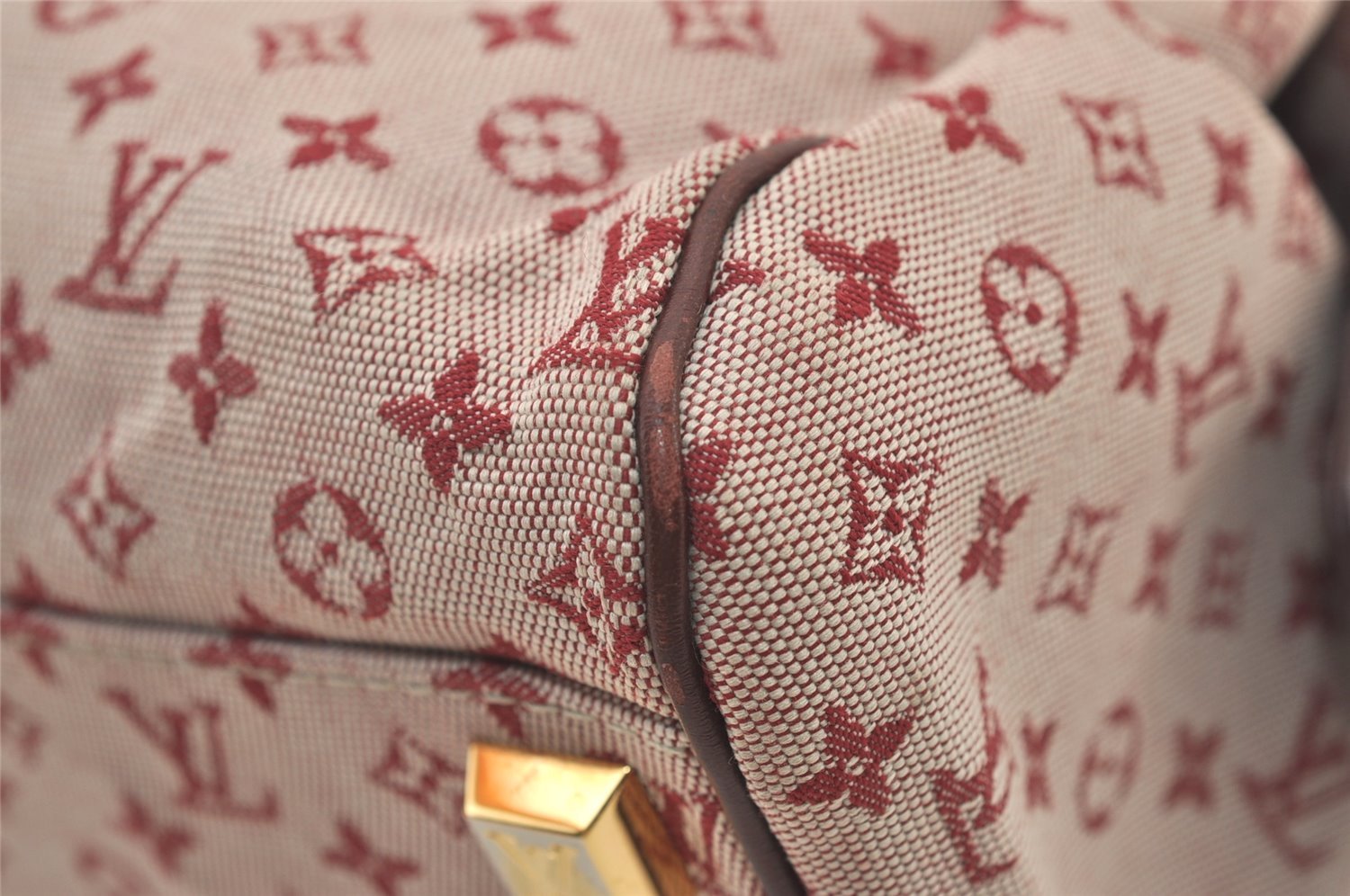 Authentic Louis Vuitton Monogram Mini Josephine PM Hand Bag Pink M92216 LV 3480J