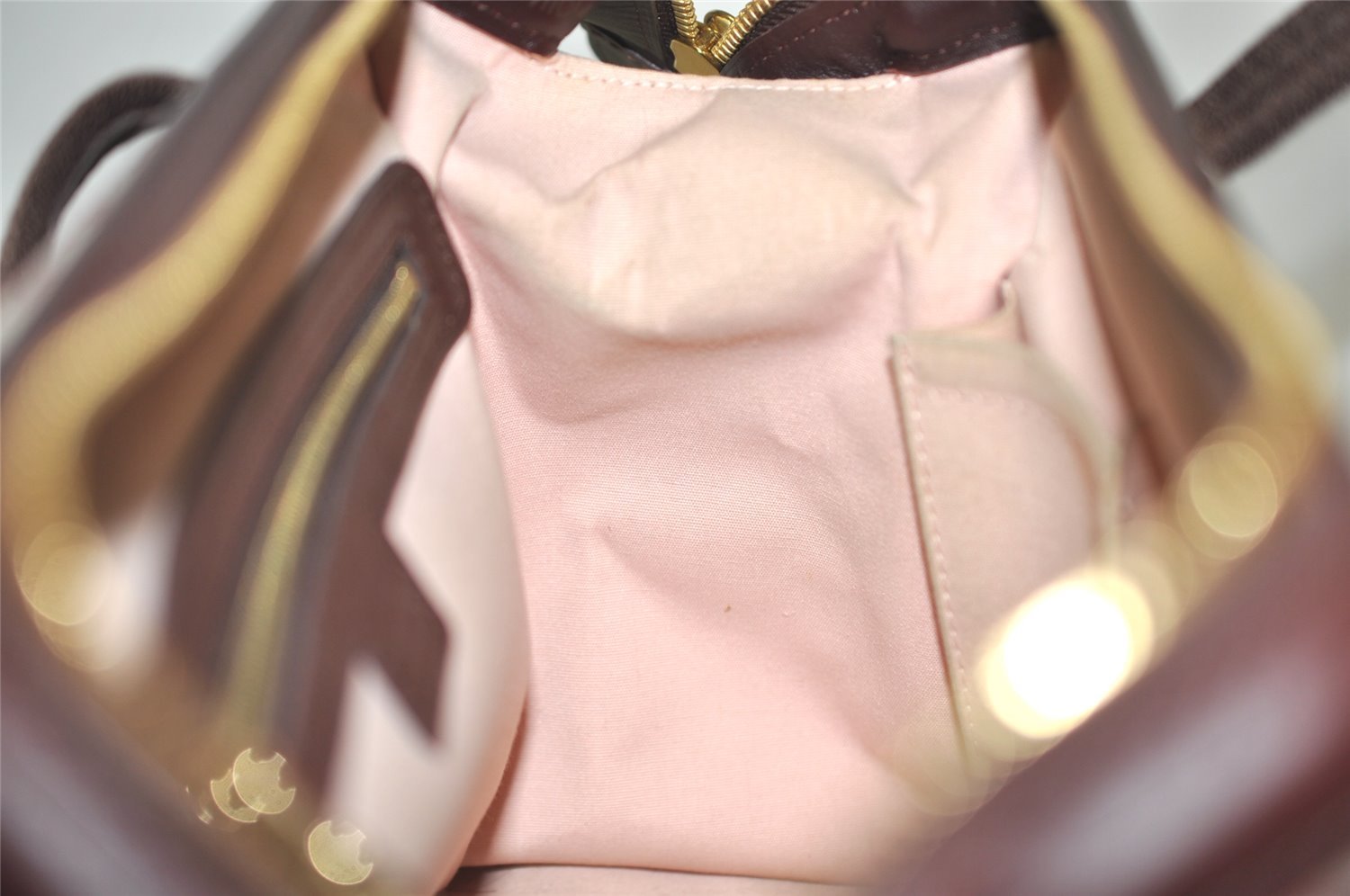 Authentic Louis Vuitton Monogram Mini Josephine PM Hand Bag Pink M92216 LV 3480J