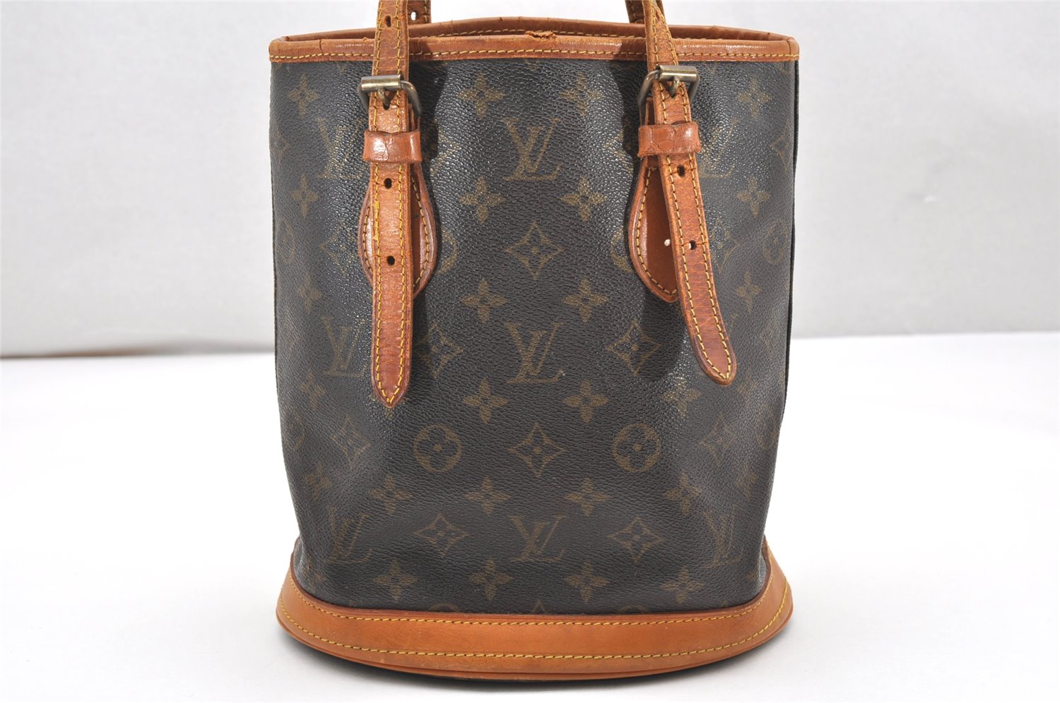 Authentic Louis Vuitton Monogram Bucket PM Shoulder Tote Bag Old Model LV 3481K