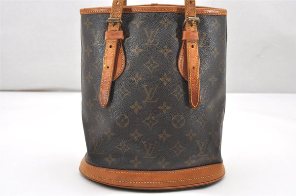 Authentic Louis Vuitton Monogram Bucket PM Shoulder Tote Bag Old Model LV 3481K
