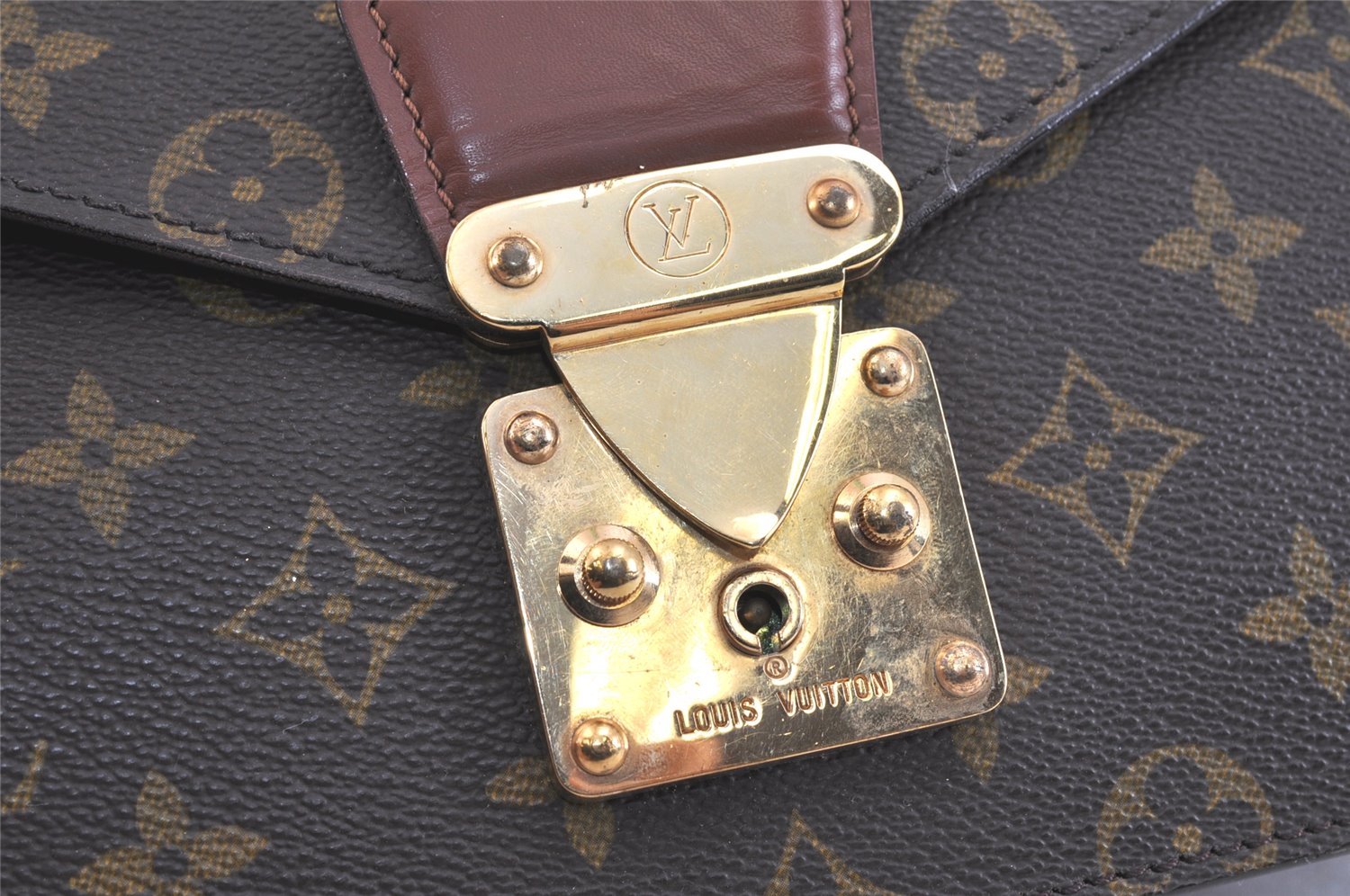 Authentic Louis Vuitton Monogram Concorde Hand Bag Purse M51190 LV 3482K