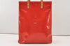 Authentic Louis Vuitton Vernis Reade MM Hand Bag Red M91086 LV 3483J